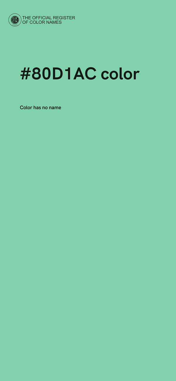 #80D1AC color image