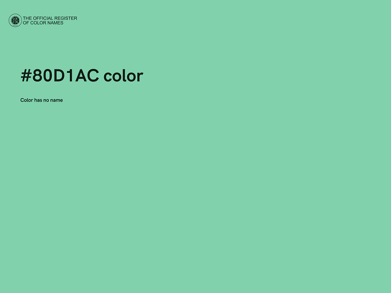 #80D1AC color image
