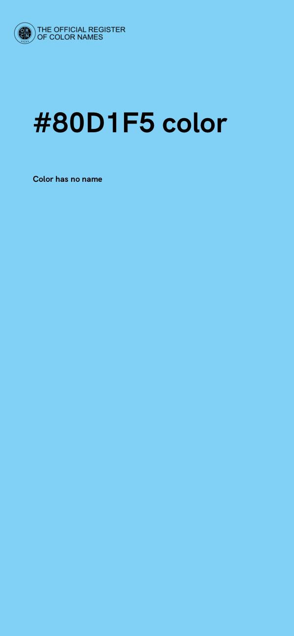 #80D1F5 color image