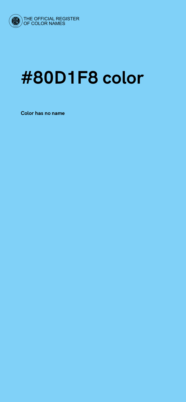 #80D1F8 color image