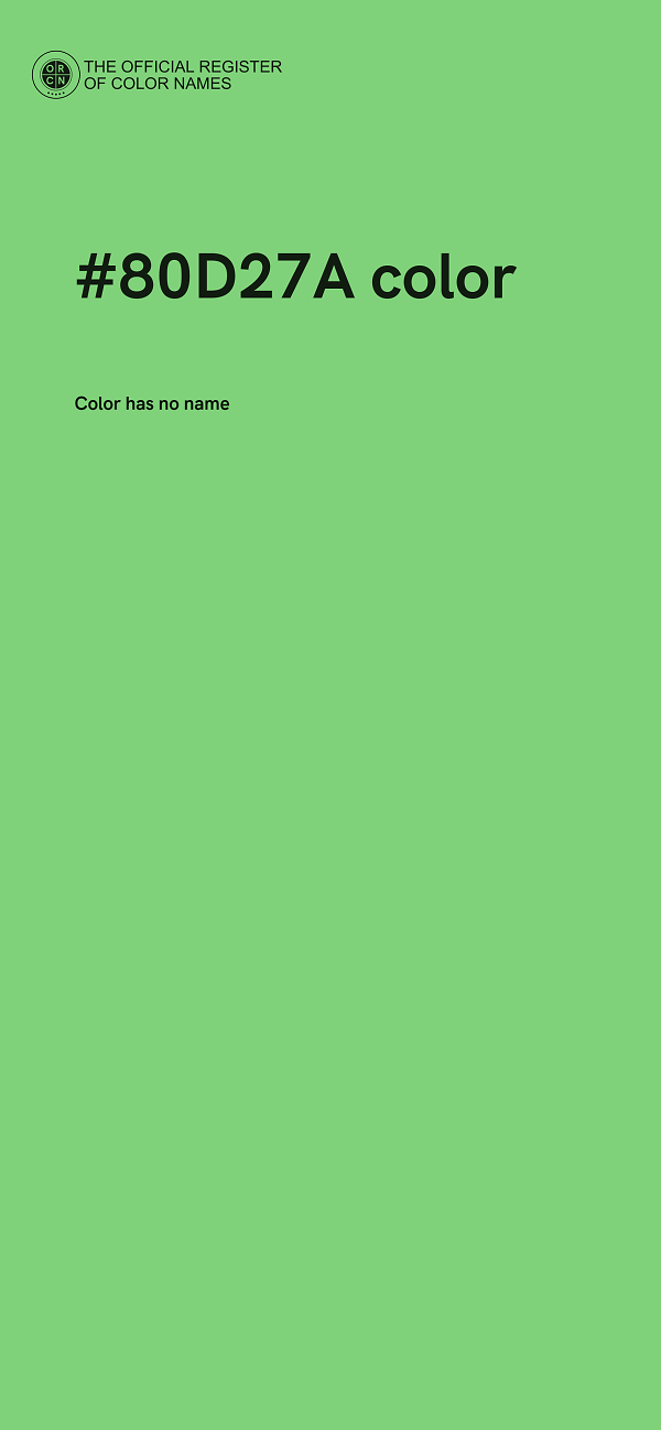 #80D27A color image