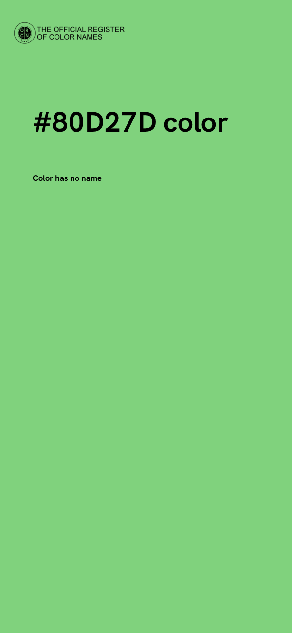 #80D27D color image