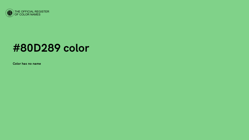 #80D289 color image