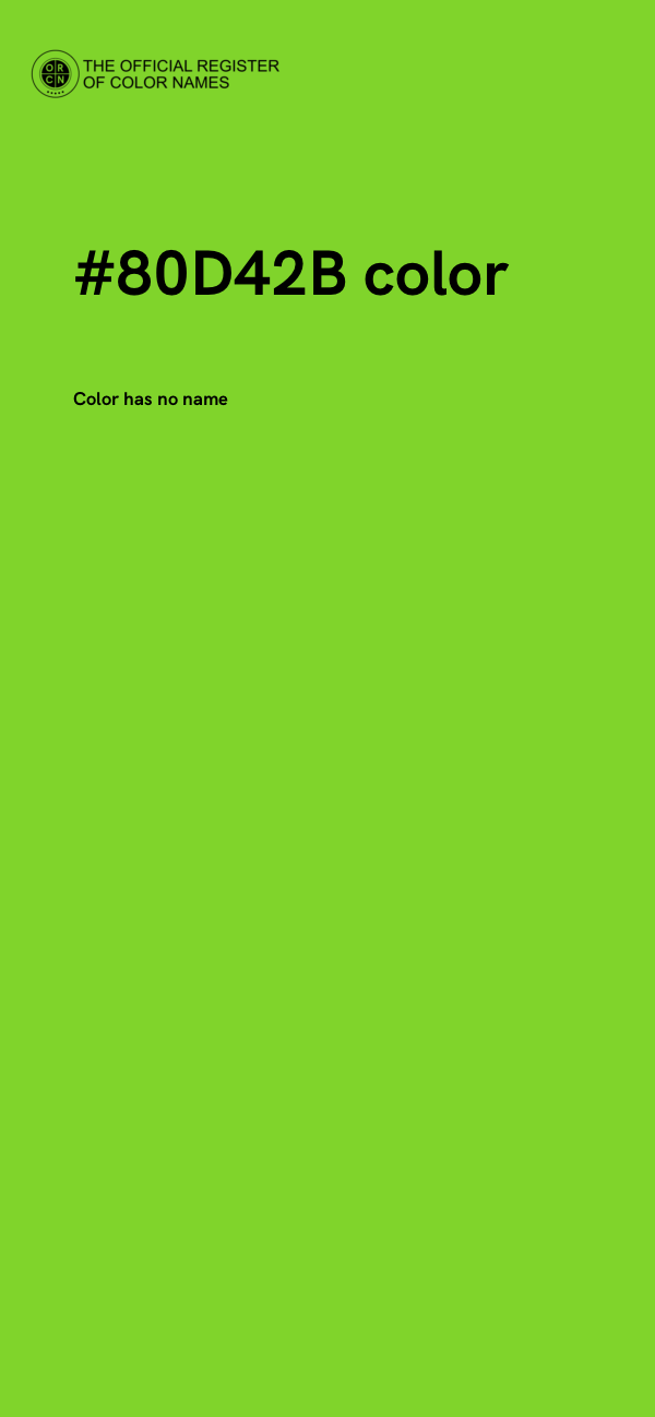 #80D42B color image