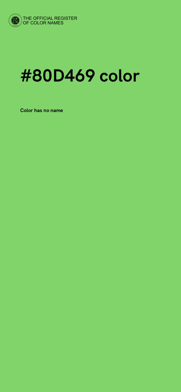#80D469 color image