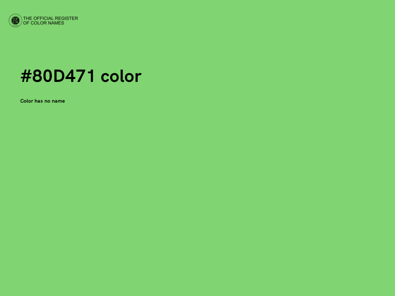 #80D471 color image