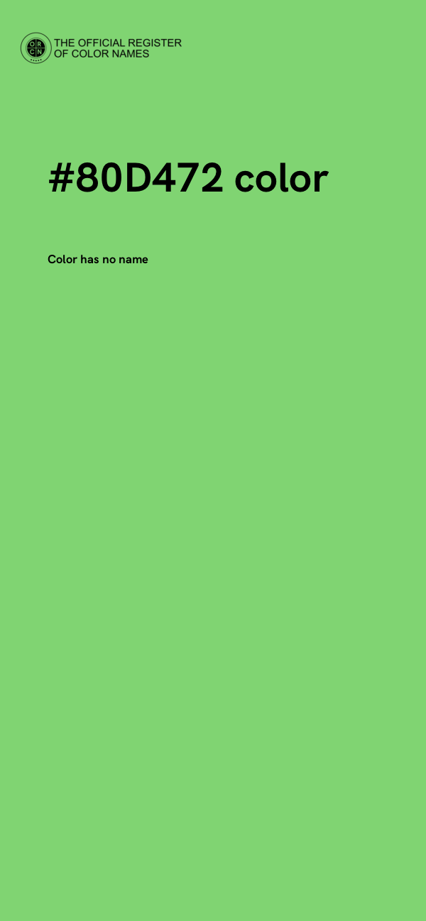 #80D472 color image