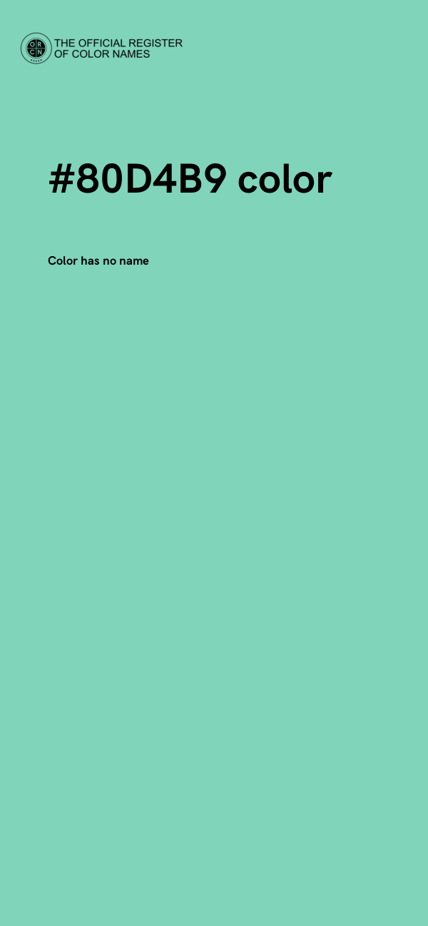 #80D4B9 color image