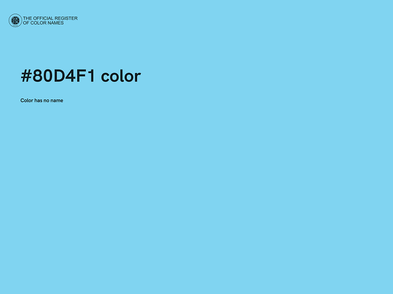 #80D4F1 color image