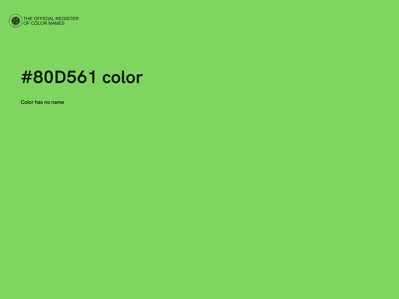 #80D561 color image