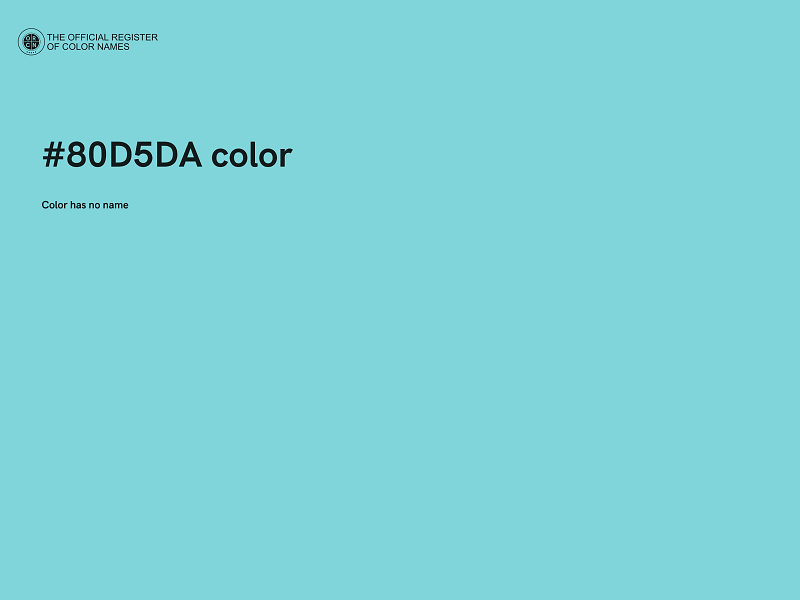 #80D5DA color image