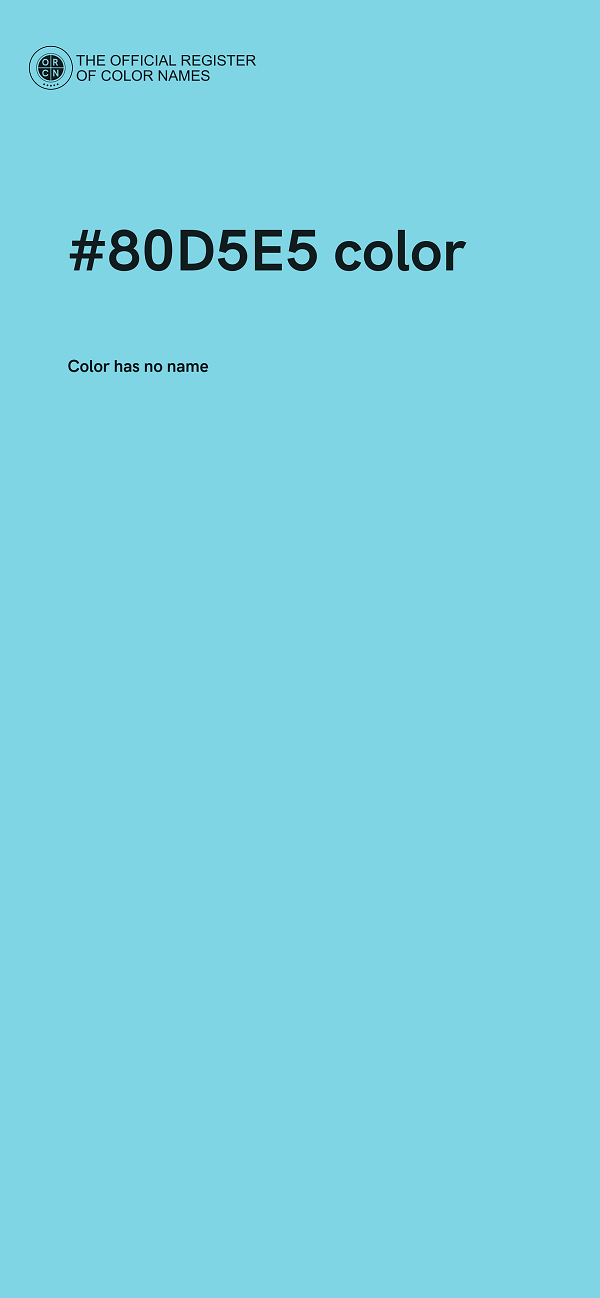 #80D5E5 color image