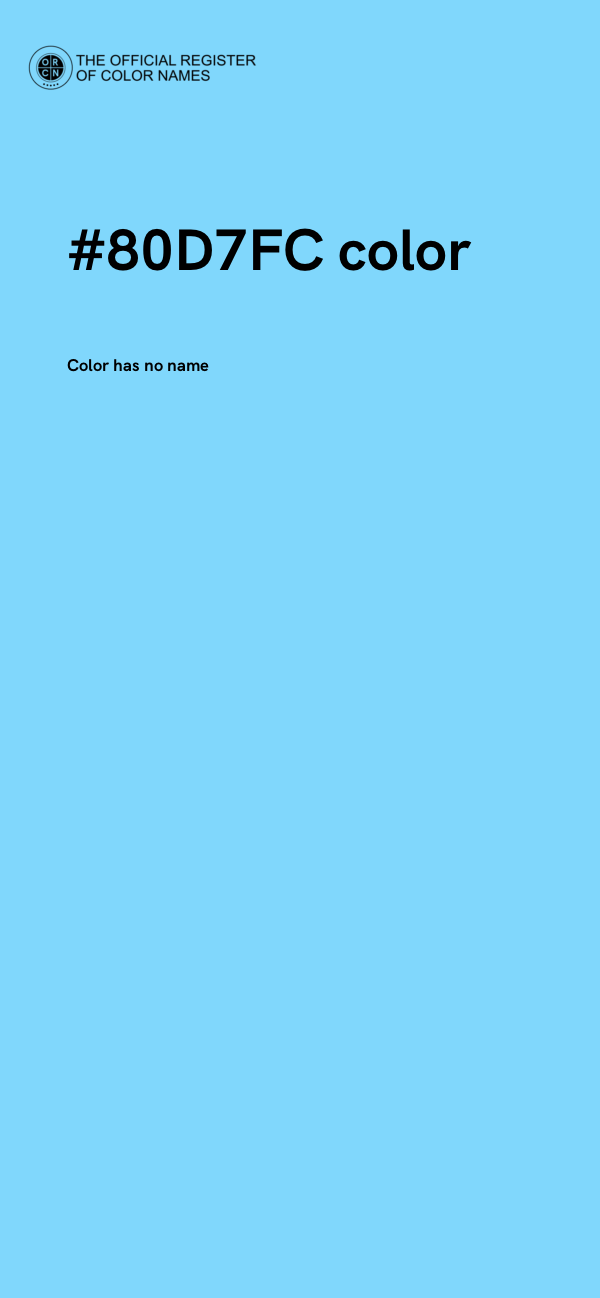 #80D7FC color image