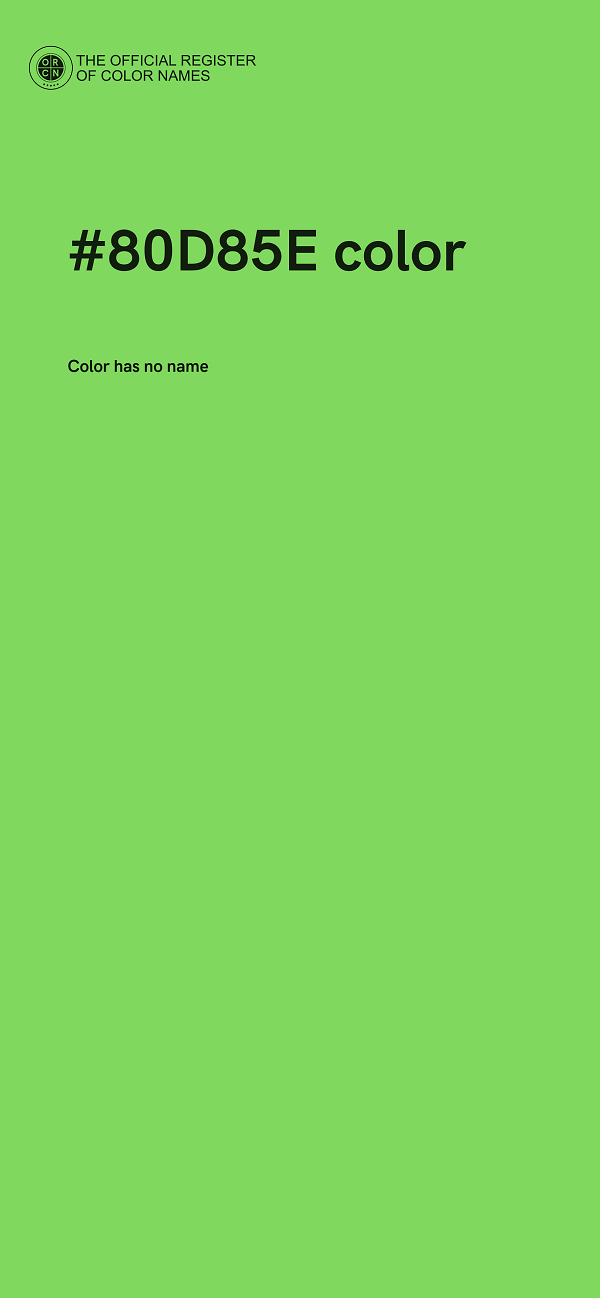 #80D85E color image