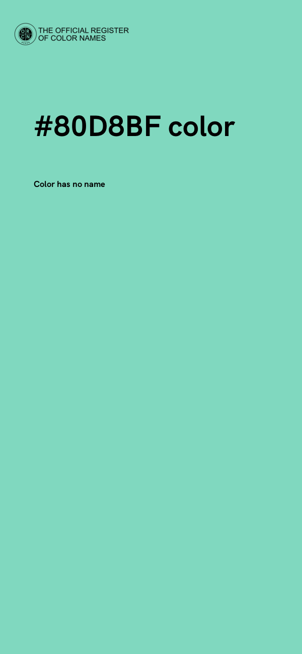 #80D8BF color image
