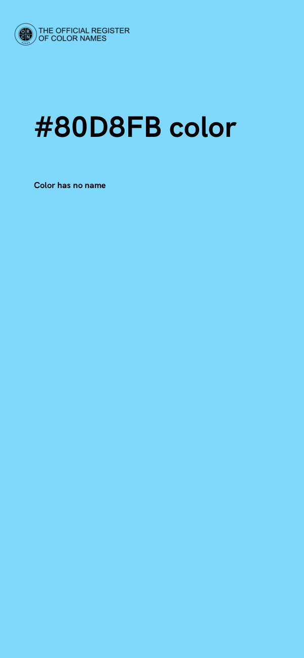 #80D8FB color image