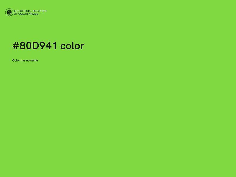 #80D941 color image