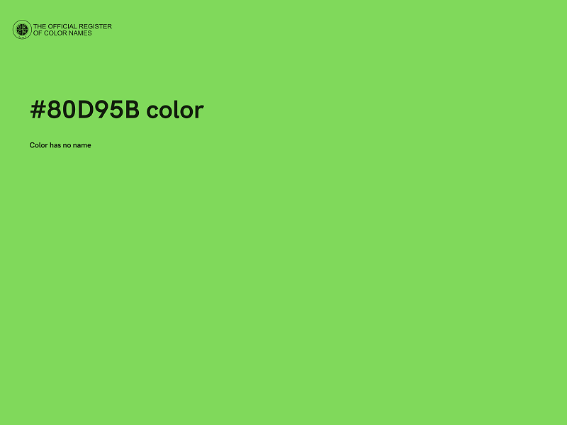 #80D95B color image