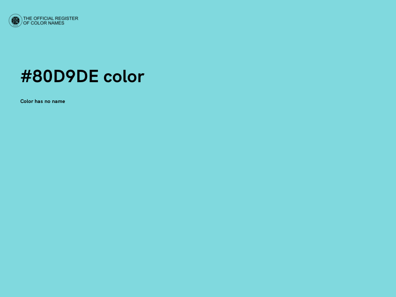 #80D9DE color image