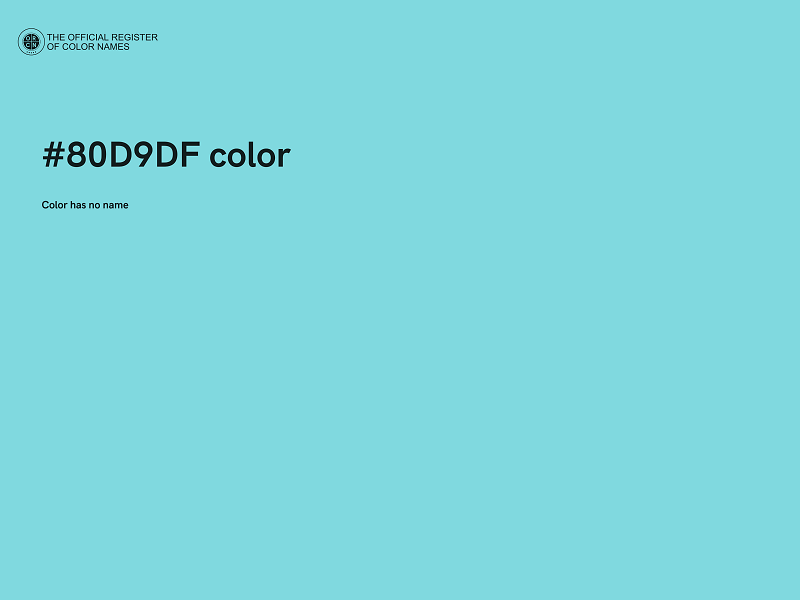 #80D9DF color image