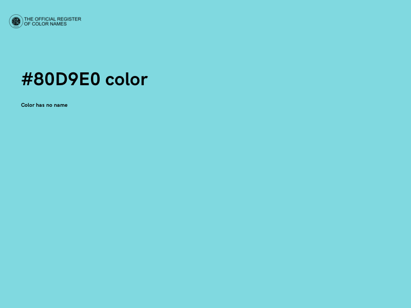 #80D9E0 color image