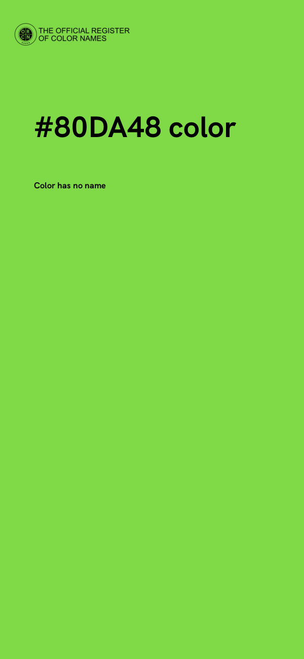 #80DA48 color image