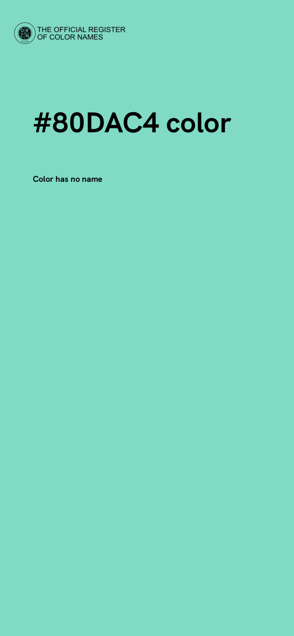 #80DAC4 color image