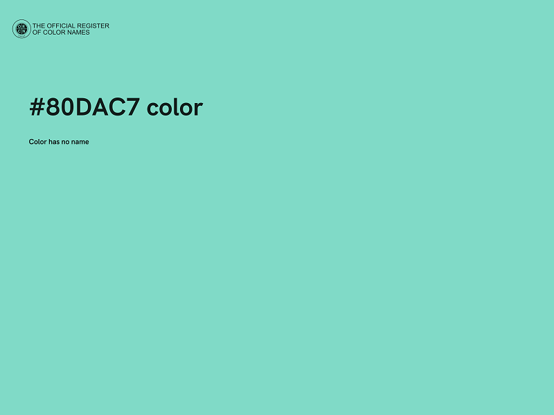 #80DAC7 color image