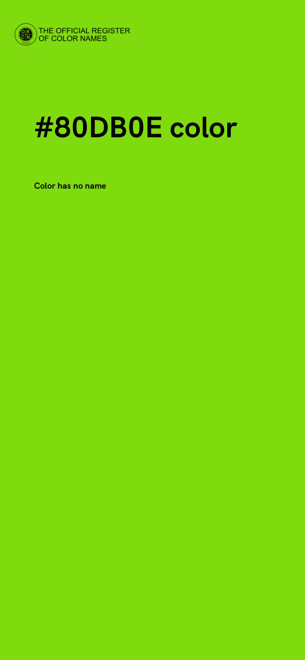 #80DB0E color image