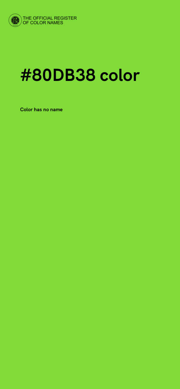 #80DB38 color image