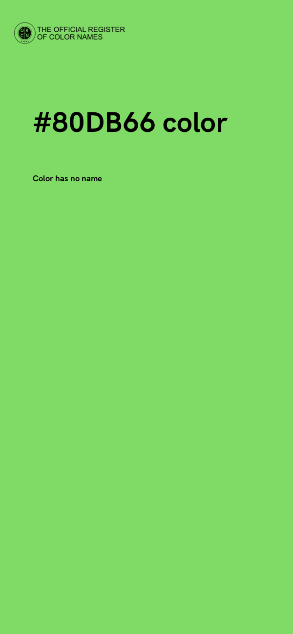 #80DB66 color image