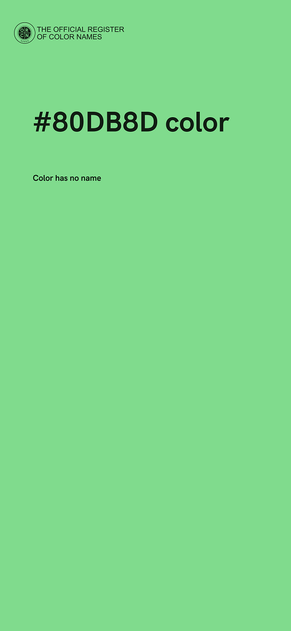 #80DB8D color image