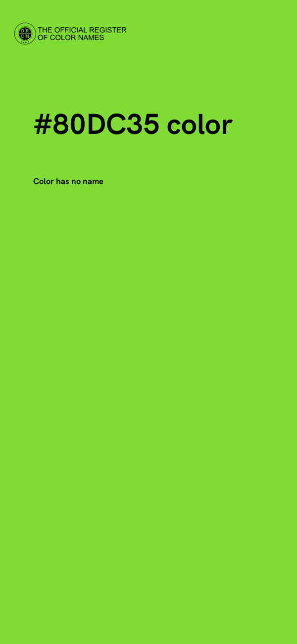 #80DC35 color image