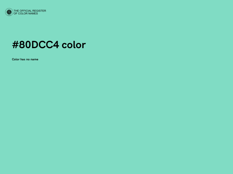 #80DCC4 color image