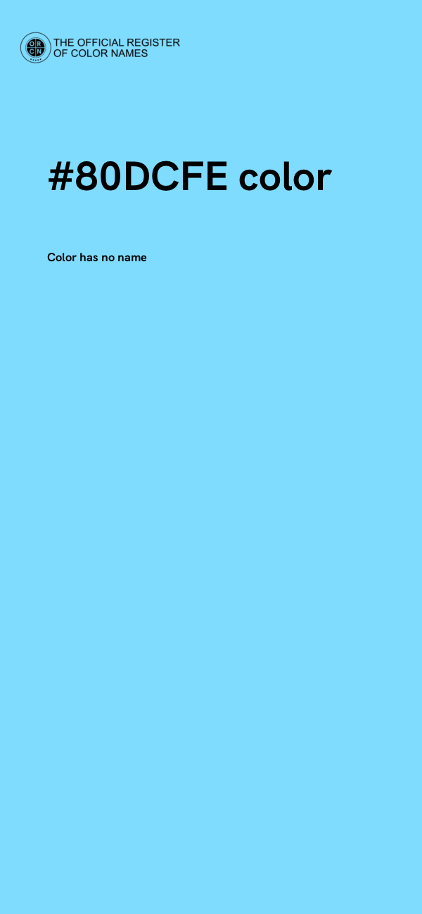 #80DCFE color image
