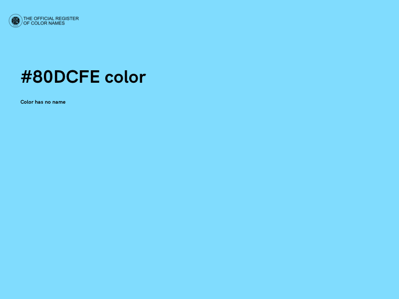 #80DCFE color image