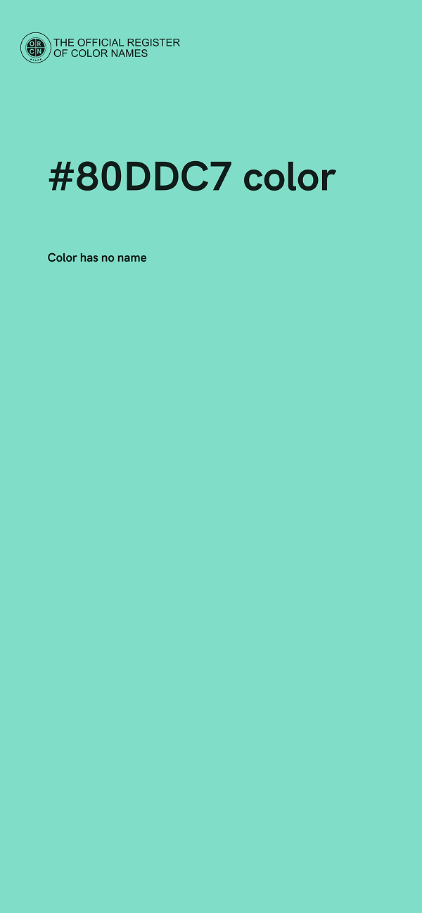 #80DDC7 color image