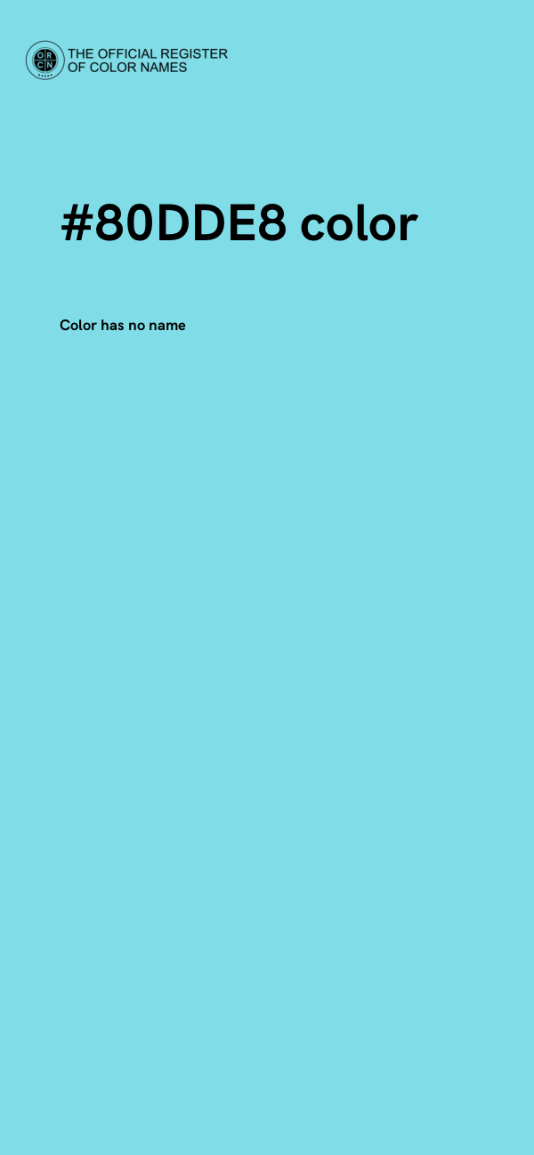 #80DDE8 color image