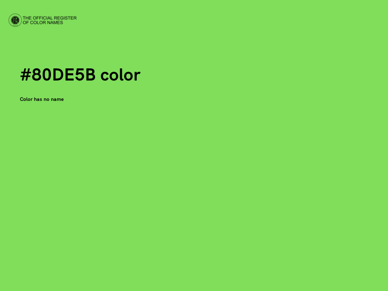 #80DE5B color image