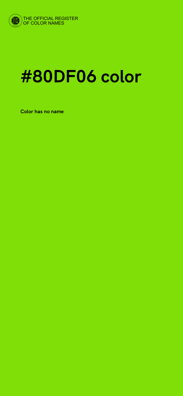 #80DF06 color image