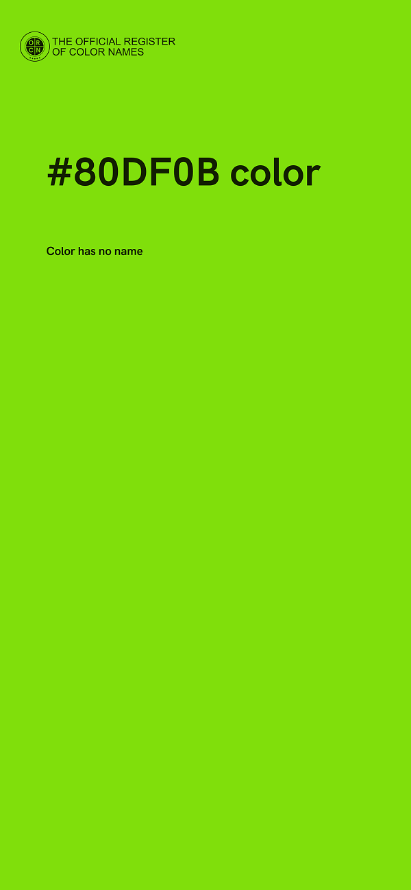 #80DF0B color image