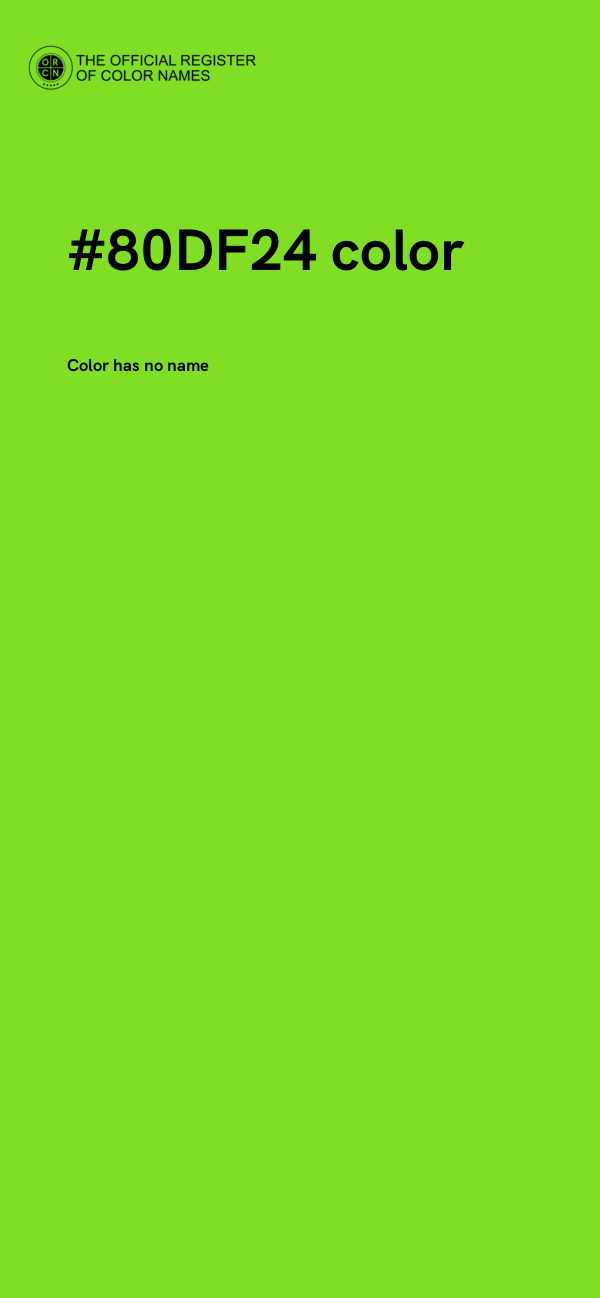 #80DF24 color image