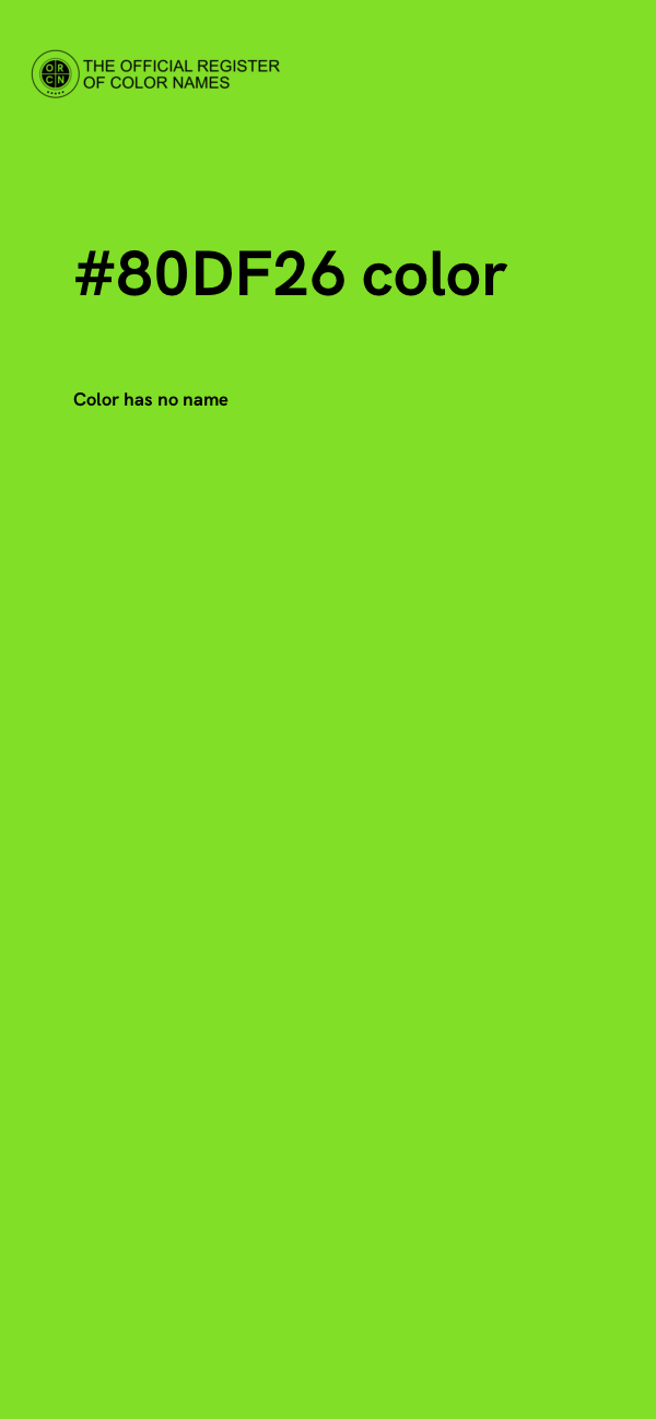 #80DF26 color image