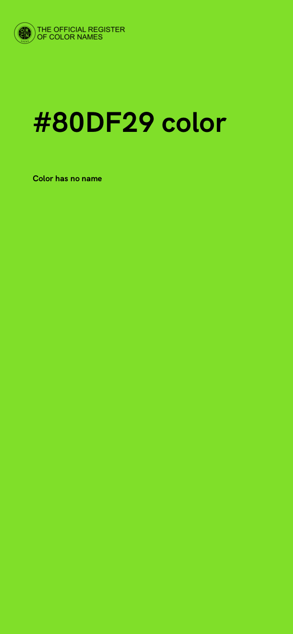 #80DF29 color image