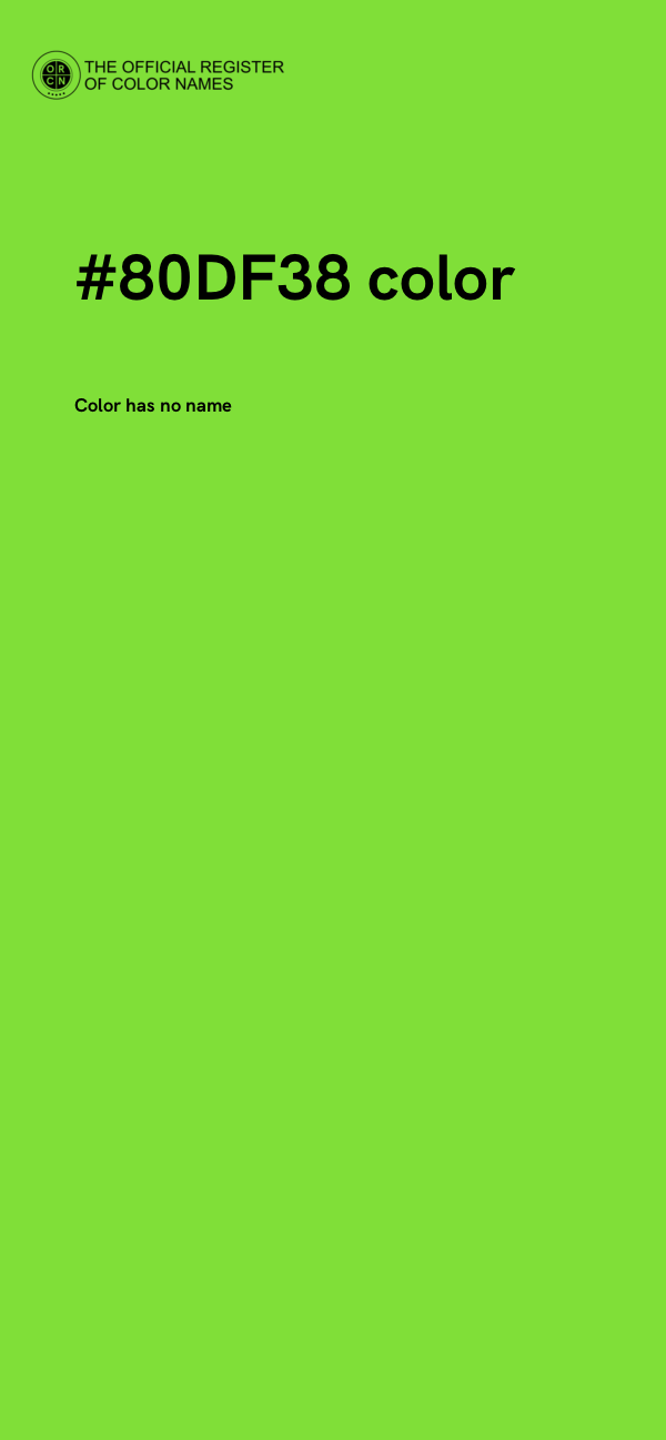 #80DF38 color image
