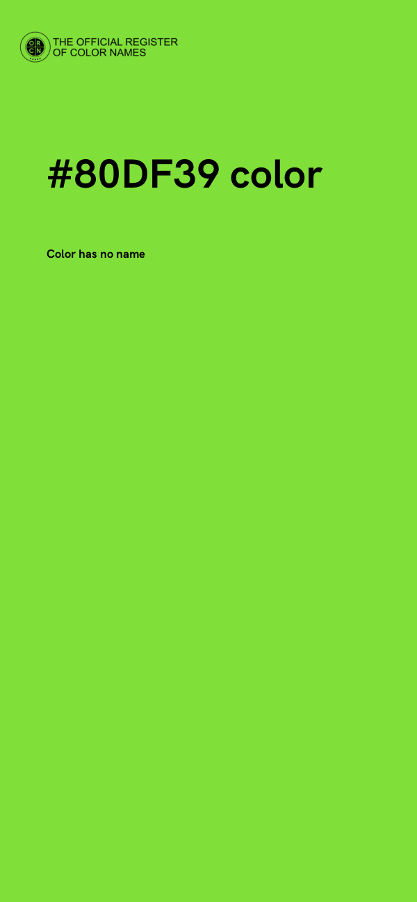 #80DF39 color image