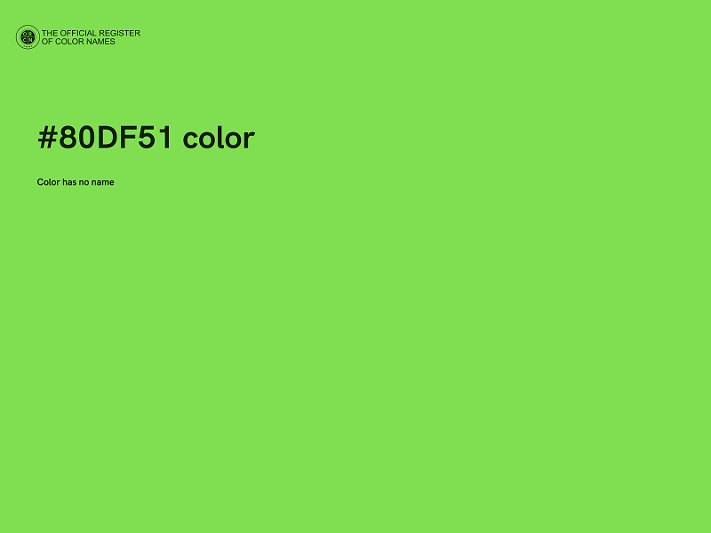 #80DF51 color image