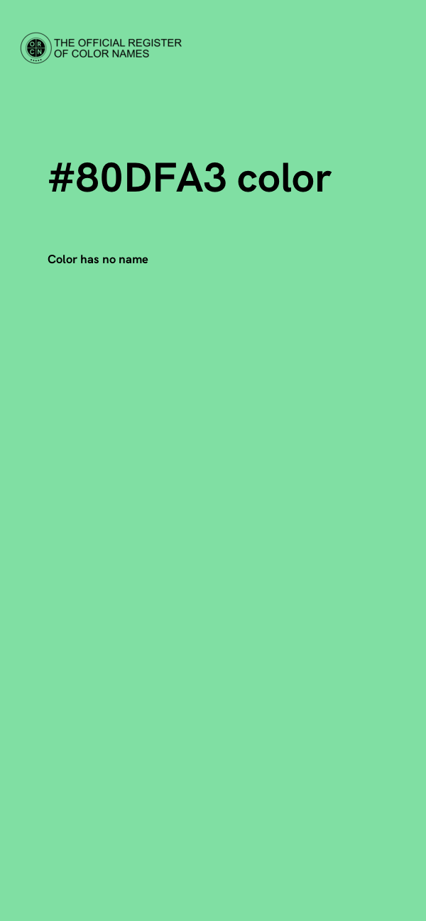#80DFA3 color image