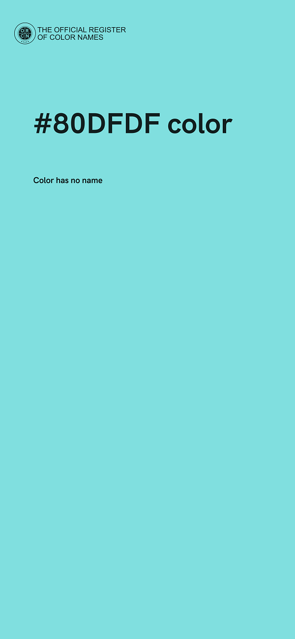 #80DFDF color image