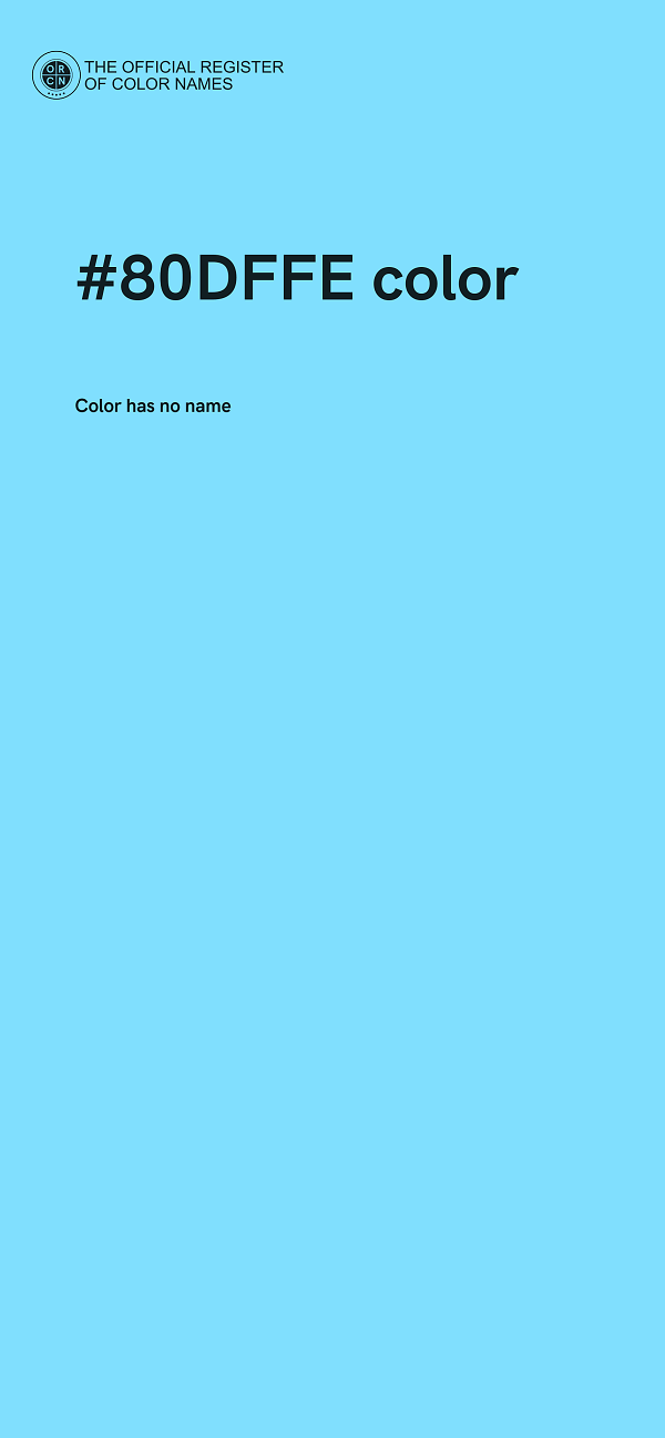 #80DFFE color image